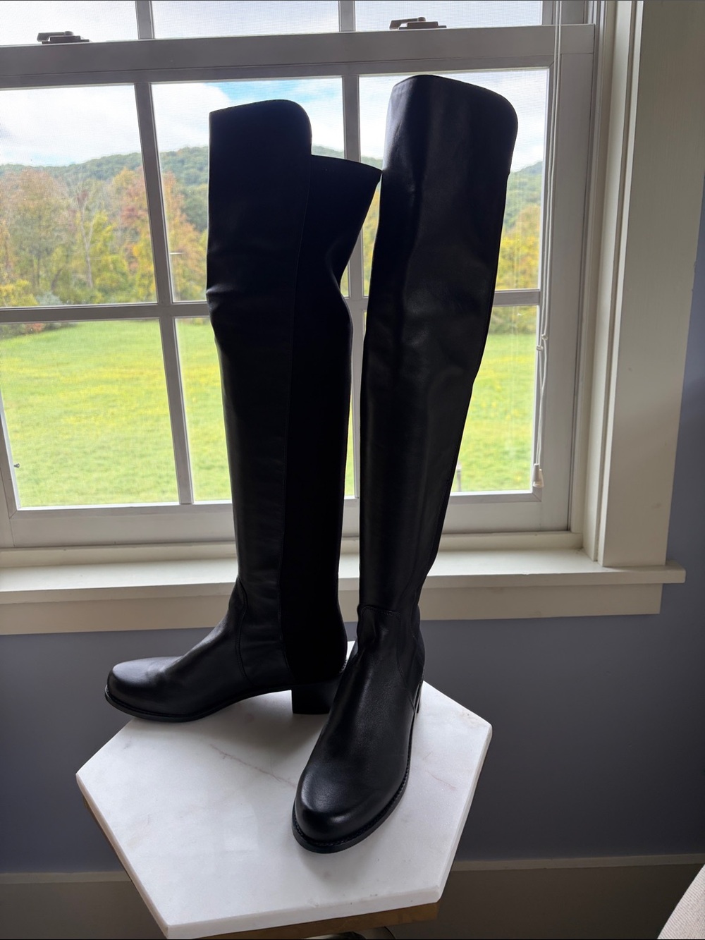 NWOT Black Stuart Weitzman Over-the-Knee Women's Boots Size 9